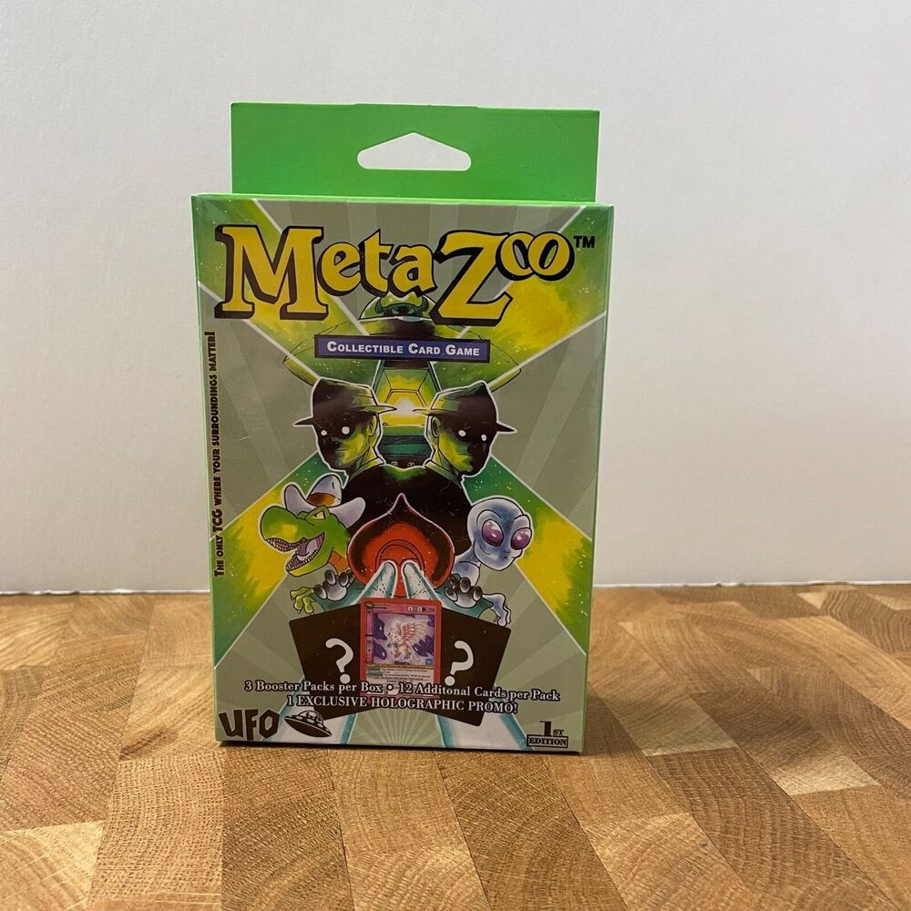 MetaZoo Collectible Card Game UFO 1st Edition Hanger Box w/ 1 Exclusive Promo - Picture 1 of 6